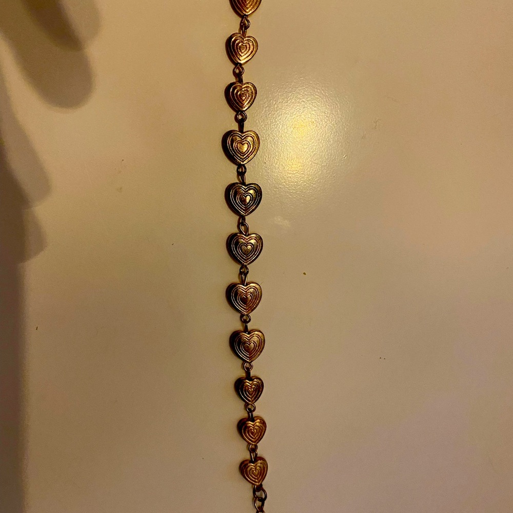 Rose gold heart bracelet